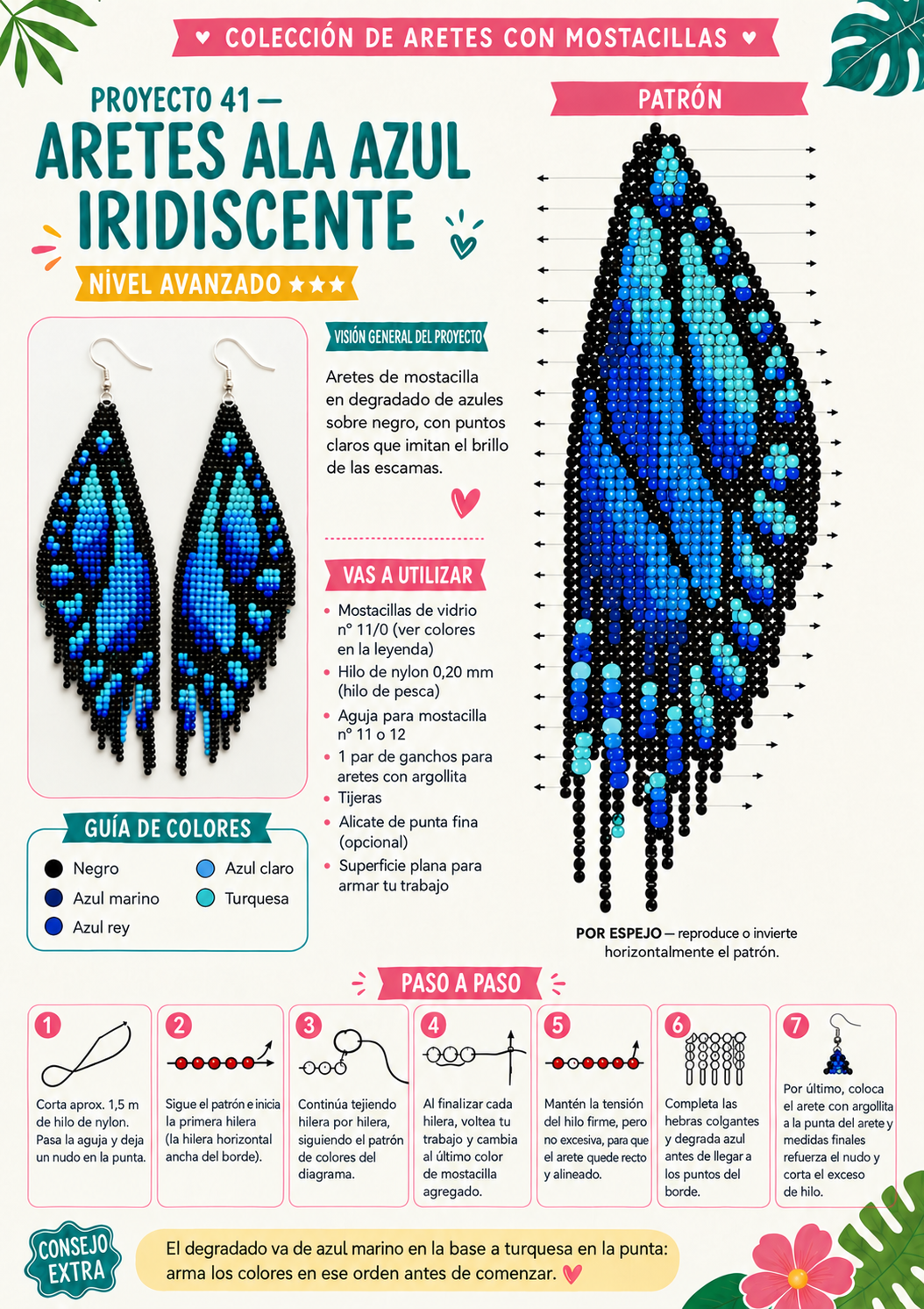 Aretes con mostacillas · amostras-m09-corregida